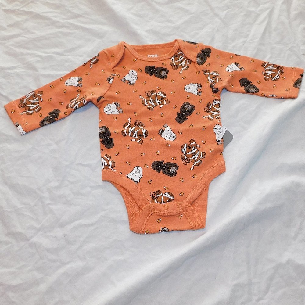 Baby Star Wars First Halloween One Piece Darth Vader Chewbacca R2D2 NEW